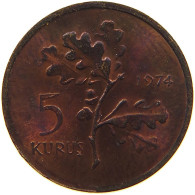 TURKEY 5 KURUS 1974 #s083 0815 - Turquie