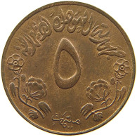 SUDAN 5 MILLIEMES 1972 #s084 0459 - Soudan