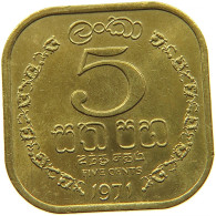 SRI LANKA 5 CENTS 1971 #s088 0663 - Sri Lanka (Ceylon)