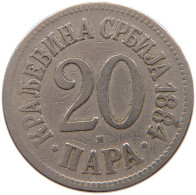 SERBIA 20 PARA 1884 H #s087 0433 - Serbie