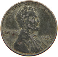 UNITED STATES OF AMERICA CENT 1943 P #s088 0231 - 1909-1958: Lincoln, Wheat Ears Reverse