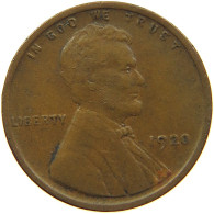 UNITED STATES OF AMERICA CENT 1920 LINCOLN #s083 0563 - 1909-1958: Lincoln, Wheat Ears Reverse