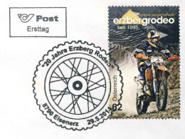 955  Compétition Motocycliste "Erzbergrodeo", Autriche - Motorcycle Offroad Event Run On Ore: FDC From Austria. Enduro - Motorräder