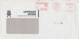 Deutschland Brief Mit Freistempel Leipzig 1992 Leipziger Messe Bau Fachmesse  Form DDR E11 1814 - Franking Machines (EMA)