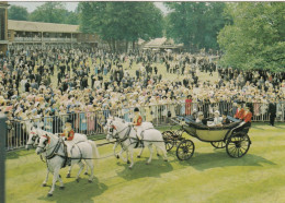 CARTOLINA  ASCOT,BERKSHIRE,INGHILTERRA,REGNO UNITO-ASCOT RACECOURSE-THE ROYAL PROCESSION-NON VIAGGIATA - Windsor