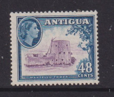 ANTIGUA  - 1953 Elizabeth II 48c Hinged Mint - 1858-1960 Crown Colony