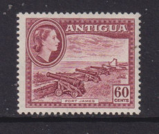 ANTIGUA  - 1953 Elizabeth II 60c Hinged Mint - 1858-1960 Colonia Britannica