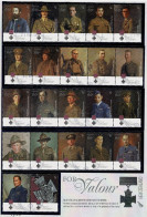 New Zealand 2011 Victoria Cross - For Valour  Set Of 22 Used - Oblitérés
