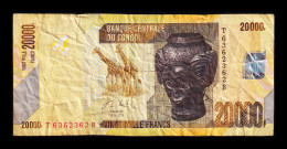 Congo Democratic Republic 20000 Francs 2013 Pick 104b Bc F - République Démocratique Du Congo & Zaïre