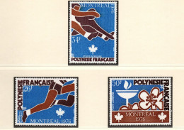 POLYNESIE  110/112 JO MONTREAL SPORT   LUXE NEUF SANS CHARNIERE - Neufs