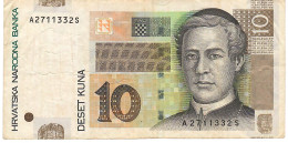 CROATIA P38a 10 KUNA 2001 #A/S    VF - Croacia