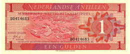 NETHERLANDS ANTILLES P20a 1 GULDEN 1970 UNC. - Antille Olandesi (...-1986)