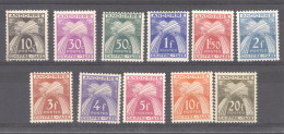 Andorre   -  Taxe  :  Yv  21-31  * - Unused Stamps