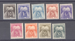 Andorre   -  Taxe  :  Yv  32-40  * - Unused Stamps