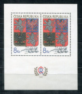 TSCHECHISCHE REPUBLIK Block 1, Bl.1 Mnh - Wappen, Coat Of Arms, Blason - CZECH REPUBLIC / RÉPUBLIQUE TCHÈQUE - Hojas Bloque