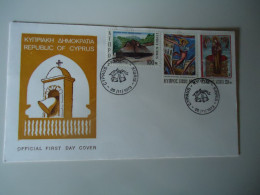 CYPRUS    FDC   1973 CHRISTMAS - Briefe U. Dokumente