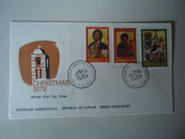 CYPRUS    FDC   1979 CHRISTMAS 1879 - Covers & Documents