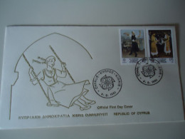 CYPRUS    FDC   EUROPA   1981 DANCE - 1981