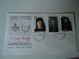 CYPRUS    FDC   1972  ANNIVERSARY  MAKARIOS - Covers & Documents