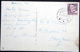 Denmark 1951 Bornholm,Rønne Strand 28-7-1951 LOBBÆK ( Lot 4678 ) - Briefe U. Dokumente