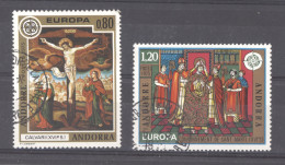 Andorre   :  Yv  243-44  (o)   Europa - Gebraucht