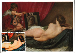 Paraguay 1975 Y&T 1485 Sur CM. Peinture, Diego Velázquez. La Toilette De Vénus, National Gallery - Desnudos