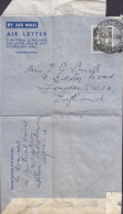 Southern Rhodesia Postal Stationery Ganzsache 6d. GVI. Air Letter Aerogramme CAUSEWAY 1949 LONDON England (2 Scans) - Southern Rhodesia (...-1964)