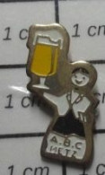 918c Pin's Pins / Beau Et Rare / BIERES / BIERE PRESSION ABC METZ - Cerveza