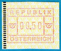 1988 Österreich Austria Automatenmarken ATM 2.1 B Bräunlichrot / 00.50S ** Frama Vending Machine Distributeur Etiquetas - Vignette [ATM]