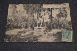 Tieghem,la Statue Saint Arnould,très Belle Ancienne Photo Carte Postale - Anzegem