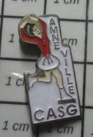 1012C Pin's Pins / Beau Et Rare : THEME : SPORTS / PATINAGE ARTISTIQUE AMNEVILLE CASG - Patinage Artistique