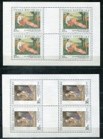 TSCHECHISCHE REPUBLIK 201-202 KB (2) KB Mnh - Gemälde, Paintings, Peintures - CZECH REPUBLIC / RÉPUBLIQUE TCHÈQUE - Blocks & Kleinbögen