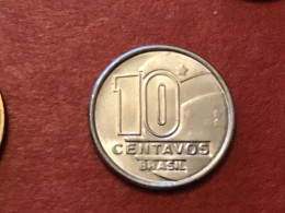 Münze Münzen Umlaufmünze Brasilien 10 Centavos 1990 - Brasilien