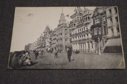 Ostende,la Digue,belle Ancienne Photo Carte Postale - Oostende