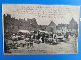 Besançon , Le Marché Aux Puces  , Dos Publicité Comtoir D'horlogerie - Besancon