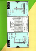 Abaque Regle OMARO : P11n Fers Fers T U  Tubes Acier  Poutrelles IPN - Other Apparatus