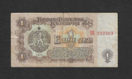 Bulgaria - Banconota Circolata Da 1 Lev P-93a - 1974 #19 - Bulgarije