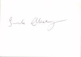 SPORT - LEICHTATHLETIK, Autograph , GISELA ELLENBERGER, Deutsche Meisterin, Olympiateilnehmerin 1972 - Athlétisme