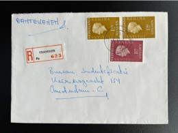 NETHERLANDS 1978 REGISTERED LETTER FRANEKER TO AMSTERDAM 08-05-1978 NEDERLAND AANGETEKEND - Lettres & Documents