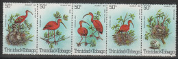 TRINIDAD Et TOBAGO -  N°413/7 ** (1980) Oiseaux : L'ibis écarlate - Trinidad & Tobago (1962-...)