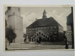 Laucha (Unstrut), Rathaus, Ratskeller, Altes Auto, 1940 - Freyburg A. D. Unstrut