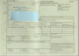 Slovakia Customs Declaration Form From Slovenska Posta - Used - Variétés Et Curiosités