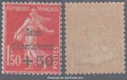 1f50 De La 5ème Série Caisse D'Amortissement Neuf  TB (Y&T N° 277, Cote 125€) - 1927-31 Cassa Di Ammortamento