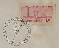 Brazil 1974 Cover Commemorative Cancel World Cup Soccer Player Sport - 1974 – Alemania Occidental