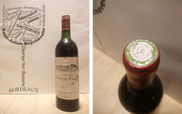 DESTOCKAGE - Château Pontet Canet 1984 - Pauillac - 5ème Grand Cru Classé - 1 X 75 Cl - Rouge - Wine