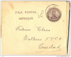 1P-273: FAJA POSTAL IMPRESOS : 2 Centavos 1910 - Postwaardestukken