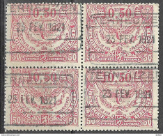 8Bv-818: Bl.v4 N° TR107: TERNEUZEN 23 FEV. 1921 : Lijn M.-T. - Sonstige & Ohne Zuordnung