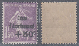 1f50 De La 4ème Série Caisse D'Amortissement Neuf ** Sans Charnière TB (Y&T N° 268, Cote +200€) - 1927-31 Cassa Di Ammortamento