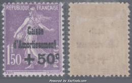 1f50 De La 4ème Série Caisse D'Amortissement Neuf * TB (Y&T N° 268, Cote 80€) - 1927-31 Caisse D'Amortissement