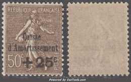 50c De La 4ème Série Caisse D'Amortissement Neuf ** Sans Charnière TB (Y&T N° 267, Cote 135€) - 1927-31 Sinking Fund